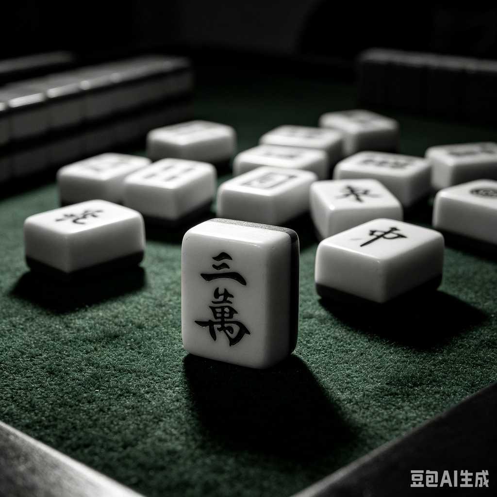 wooden mahjong set